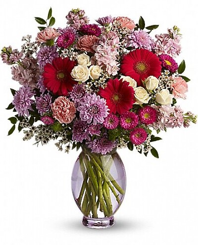 Fresh Flower Delivery | Perfectly Pleasing Pinks arranged by a florist in New Hope, PA : New Hope Flowers